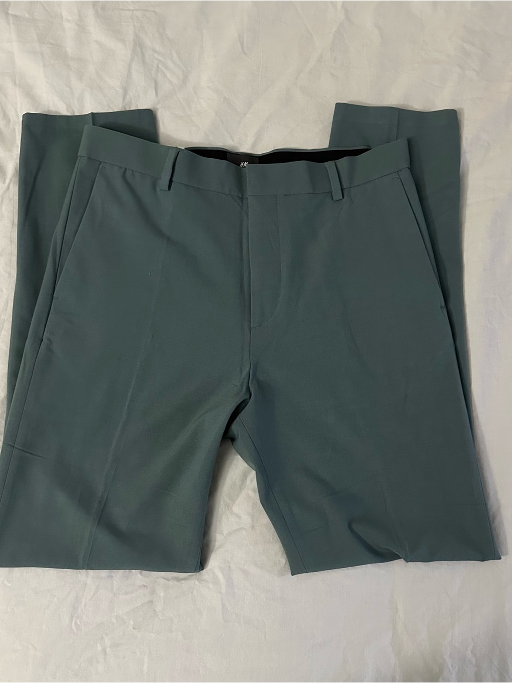 H&M Men's Dress Pants in Teal Green